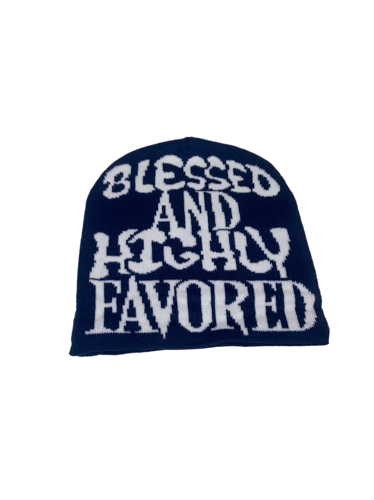 "Blessed and highly favored" beanie