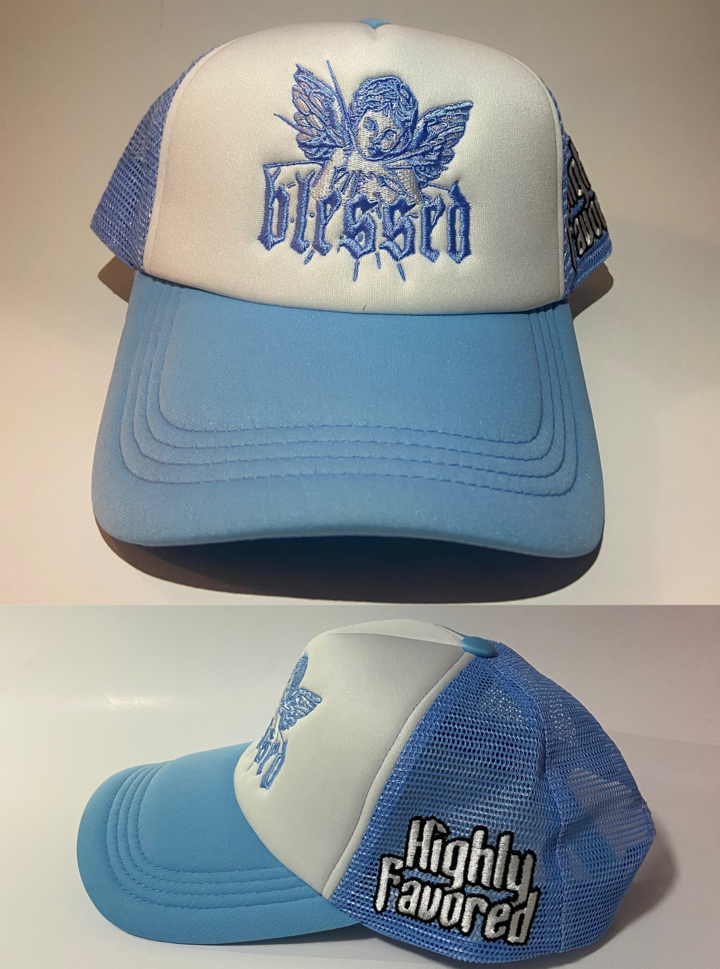 SO FAR :: SO BUENO High Crown Trucker Hat - Royal Blue (Curved Brim) –  Wicked+