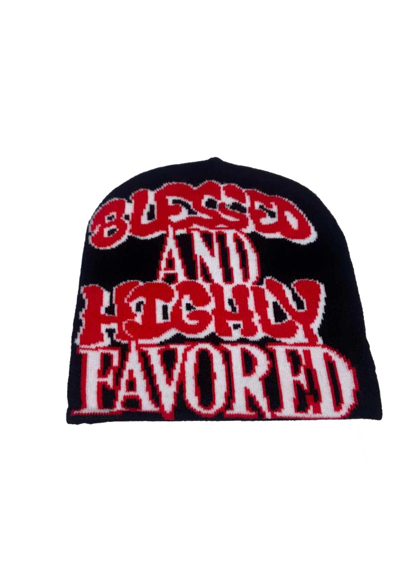 "Blessed and highly favored" beanie